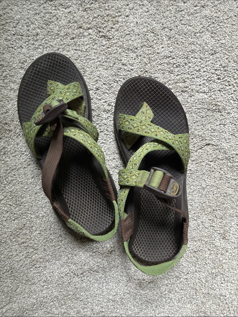 Green & Brown Chaco Women’s Z/2 Classic Sandal size 7